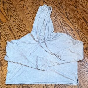 Light Gray Hooded Sweatshirt
